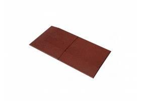 Gumová nábehová hrana priama 500 x 1000 x 40 mm červená - 1 ks