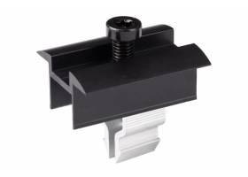 Solárny držiak Klik fix stredový - univerzálny (30-35mm) ČIERNY