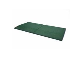 Gumová nábehová hrana pravá 500 x 1000 x 40 mm zelená - 1 ks