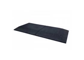 Gumová nábehová hrana pravá 500 x 1000 x 40 mm čierna - 1 ks
