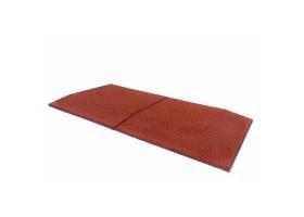 Gumová nábehová hrana pravá 500 x 1000 x 40 mm červená - 1 ks