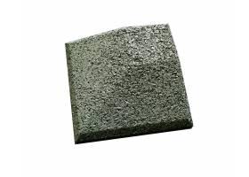 Gumová dlažba nábehová hrana rohová 107 x 107 mm x 25 mm zelená - 1 ks
