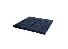 Gumová dlažba HOBBY TERRACE 500 x 500 mm x 25 mm čierna - 1 ks