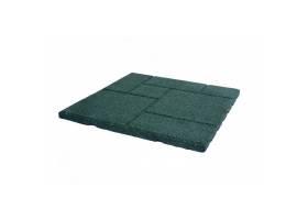 Gumová dlažba HOBBY TERRACE 500 x 500 mm x 30 mm zelená - 1 ks