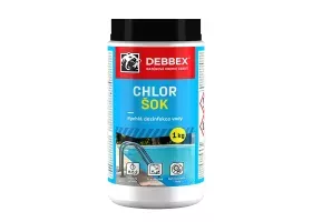 Cranit Chlor šok - rýchla dezinfekcia vody dóza 1 kg modrastá