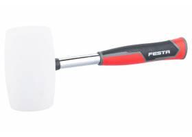 Gumenné kladivo Ø90mm, 34cm biela 