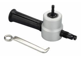 Nástavec k vŕtačke na strihanie plechu