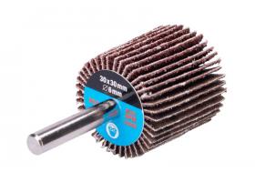 Brusný lamelový kotúč 30 x 30 x 6mm, P60 na stopke