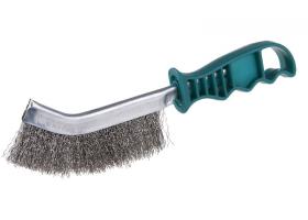 Nerezová kefa vlnitá, plastová rúčka, 270 mm