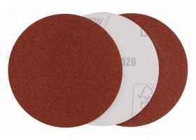 Brúsny papier so suchým zipsom 125mm, P120, 3ks 