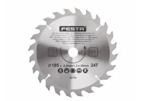 Kotúč pílový na drevo TCT 185mm /2,3/20/24z SK plátky
