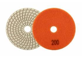 Kotúč leštiaci diamantový 100mm P200 so suchým zipsom