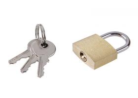 Závesný zámok 20mm mosadz