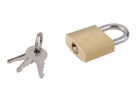 Visiaci zámok 25mm mosadz zosilnený