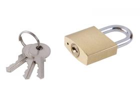Visiaci zámok 30mm mosadz zosilnený