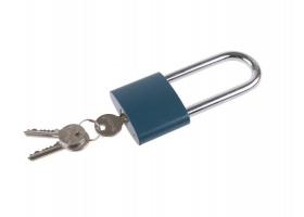 Visiaci zámok mosadzný 25mm, predĺžený, tri kľúče