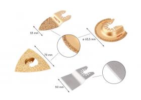 Sada nástrojov pre oscilačnú brúsku 4ks FESTA