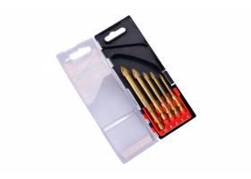 Vrták na sklo a keramiku sada 5ks 4-10mm FESTA