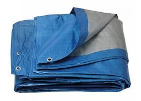 FESTA zakrývacia plachta okrúhla ø 4,1 - 4,5 m 120g/m2 modro-strieborná