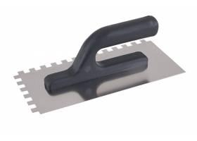 Hladítko nerezové zubové 10x10mm 270x125mm plastová rúčka 