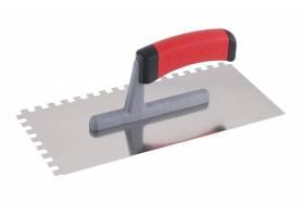 Hladítko nerezové zubové 8x8mm 280x130mm gumenná rúčka FESTA