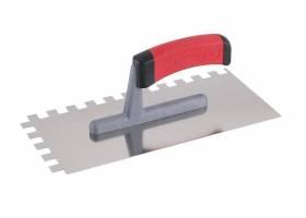 Hladítko nerezové zubové 12x12mm 280x130mm gumenná rúčka FESTA