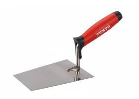 Murárska lyžica, nerezová kelňa 180x125mm s 2K gumennou rúčkou FESTA 