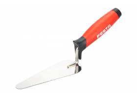 Murárska lyžica nerezová, mačací jazyk 160mm s 2K gumennou rúčkou FESTA 