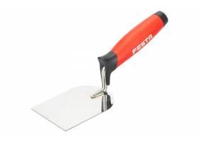Murárska lyžica nerezová, vymazávačka 80mm s 2K gumennou rúčkou FESTA 