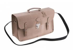 Kožená brašna s vystuženým dnom 24x43x15cm