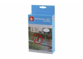 Sada okenná sieť 150x90cm biela suchý zips 4.8m