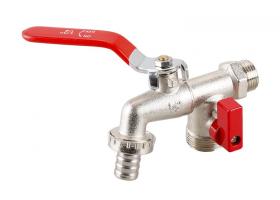 Ventil záhradný, dvojitý 1,2" x 3/4"x 3/4"