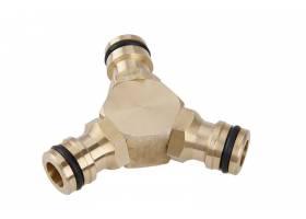 Medzikus na 3 rýchlospojky mosadz