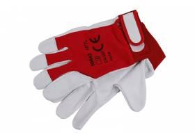 Pracovné rukavice Mechanik 10 " - bavlna / kozia koža 