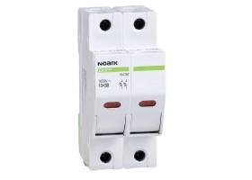Odpínač valcových poistiek NOARK Ex9FP 101767 30A/2P 1000VDC 10x38 s LED kontrolkou
