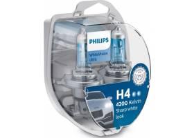 Philips 12V H4 60/55W P43T+W5W White Vision ultra Box
