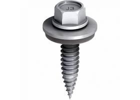 Skrutka do plechu s dvojitým závitom 5,5x25 mm bimetalová s EPDM podložkou