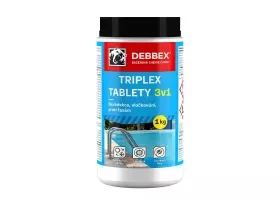Cranit Triplex tablety - dezinfekcia, proti riasam, vločkovanie dóza 1 kg modrastá