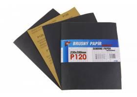 Brusný papier 230x280mm P120 10ks Waterproof 