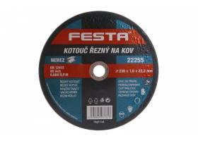 Kotúč rezný na kov 230x1.6x22.2 FESTA 