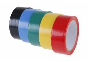 Izolačná páska PVC 19mm x 0.13mm x 5m set 5ks rôzne farby