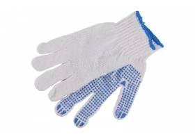 Pracovné rukavice bavlnené s PVC terčíkmi PLOVER 