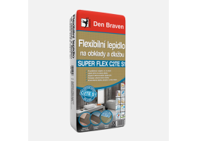 Den Braven - Flexibilné lepidlo na obklady a dlažbu SUPER FLEX C2TES1, vrece, 25 kg, šedé