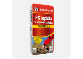 Den Braven - FX lepidlo na obklady a dlažbu QUARTZ C2, vrece, 25 kg, šedé