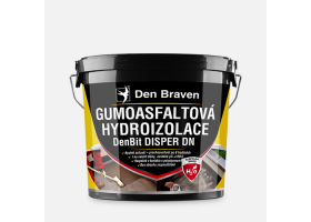 Den Braven - Gumoasfaltová hydroizolácia DenBit DISPER DN, vedro, 10 kg, čierna