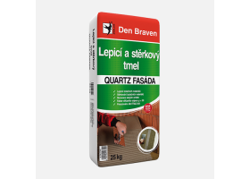 Den Braven - Lepiaci a stierkový tmel QUARTZ FASÁDA, vrece, 25 kg, šedá