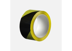 Lepiaca páska výstražná 50 mm x 66 m čierno-žltá / pravá