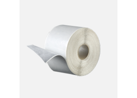 Páska Fleeceband / Butylový pás s textíliou 100 x 1,5 mm - 15 m biela textília 