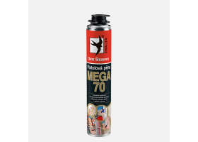 Pištoľová PUR pena MEGA 70 pištoľová dóza  870 ml žltá 