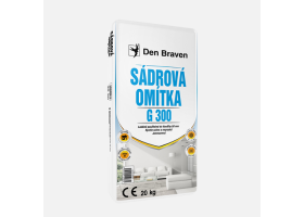 Den Braven - Sadrová omietka G300, vrece, 5 kg, biela